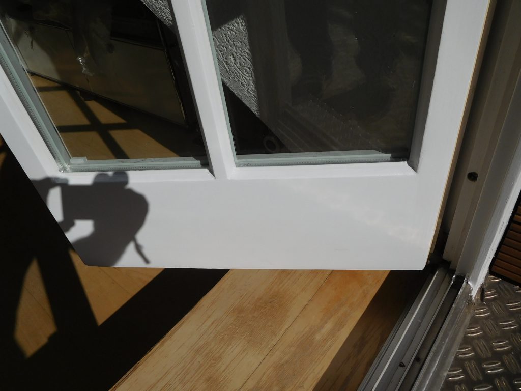 geöffnete Terrassentür nach der behobenen defekten Fenster Mechanik